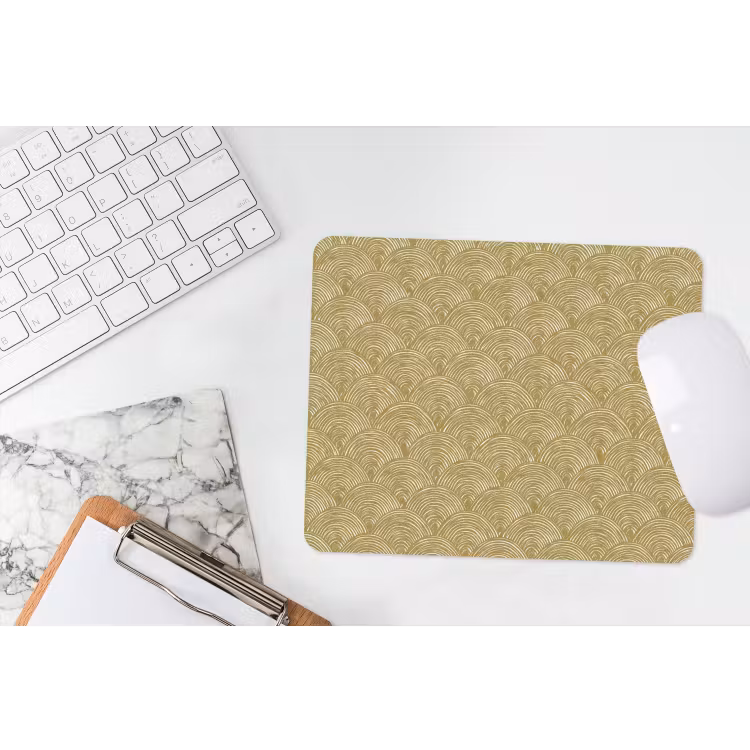 Waaier - Geometrisch - Groen muismat rubber klein 262 -witbureau