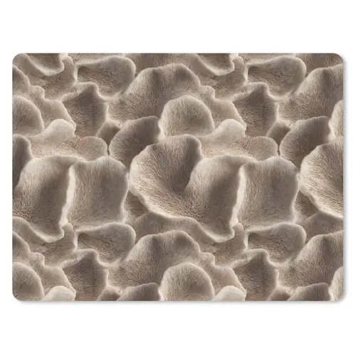 Waaiervorm - Beige - Vezel textuur muismat rubber klein 262 -3d