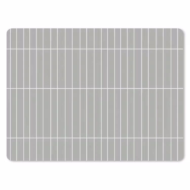Wandtegel - Verticaal - Lichtgrijs muismat rubber klein 262 -3d