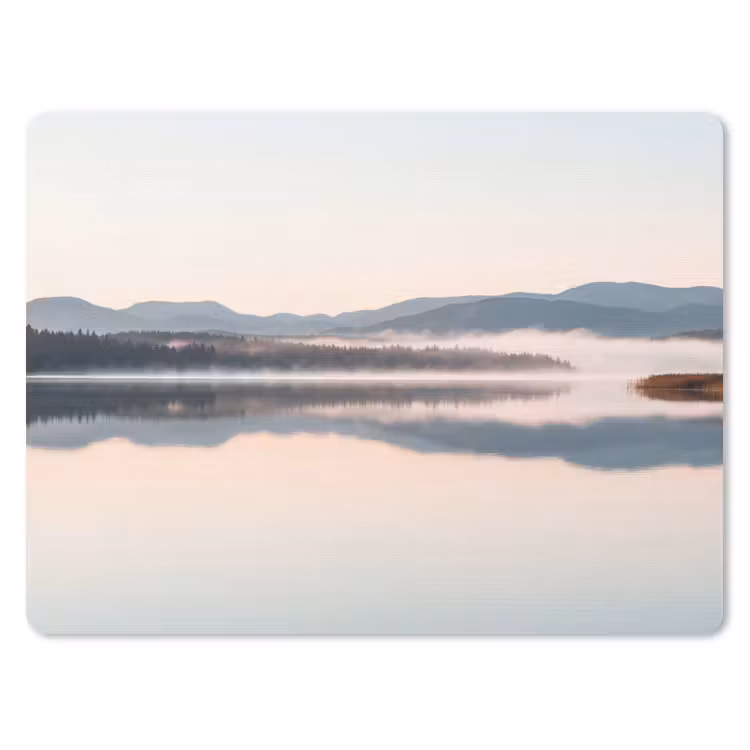 Water - Bomen - Mistlaag muismat rubber klein -3d