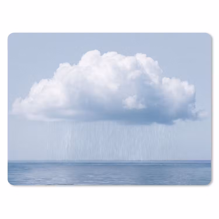 Muismat - Wolk - Regen - Natuur - Wolk - Regen - Natuur muismat rubber klein