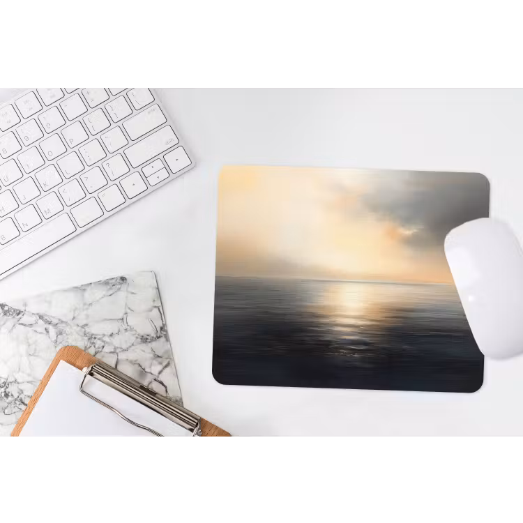 Zon - Horizon - Zee muismat rubber klein -witbureau