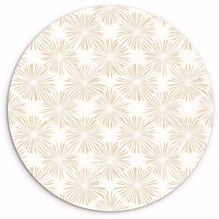Abstract - Motief - Beige Wandcirkel kunststof plaat 5mm dik klein 188 -3d