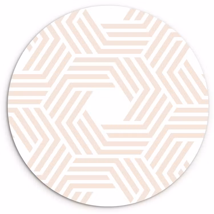 Abstract - Patronen - Design Wandcirkel kunststof plaat 5mm dik klein 188 -3d