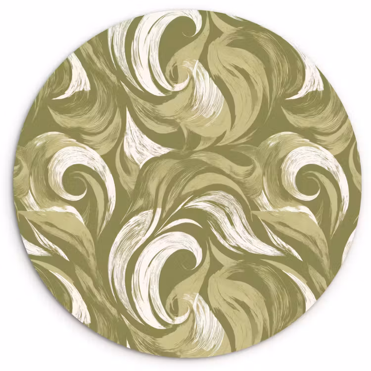 Abstract - Textuur - Groen Wandcirkel kunststof plaat 5mm dik klein 188 -3d