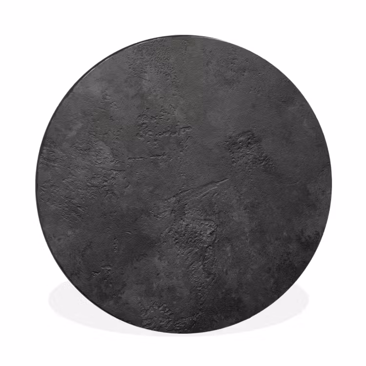 Beton - Structuur - Industrieel Wandcirkel aluminium klein -3d