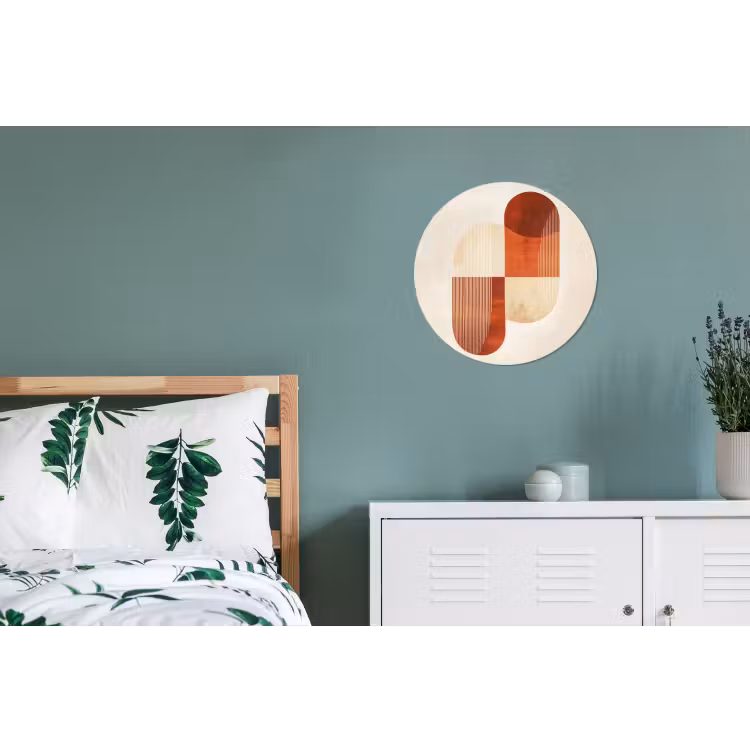 Bogen - Beige - Vormen Wandcirkel aluminium klein -slaapkamer