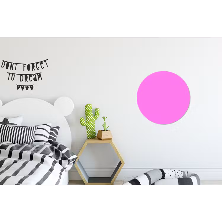 Bright - Orchid - Roze Wandcirkel aluminium klein 190 -kinderkamer