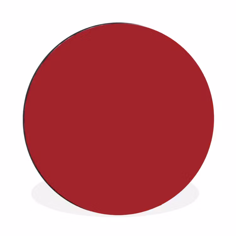 Burgundy - Wine - Rood Wandcirkel aluminium klein 190 -3d