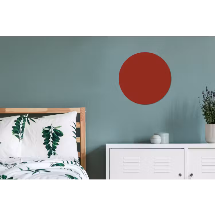 Burnt - Copper - Rood Wandcirkel aluminium klein 190 -slaapkamer