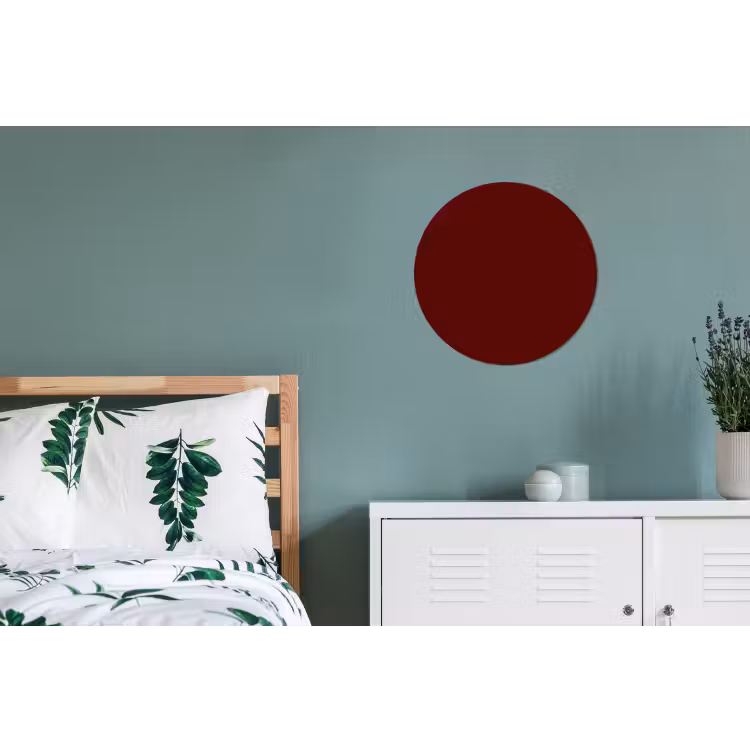 Burnt - Mahogany - Rood Wandcirkel aluminium klein 190 -slaapkamer