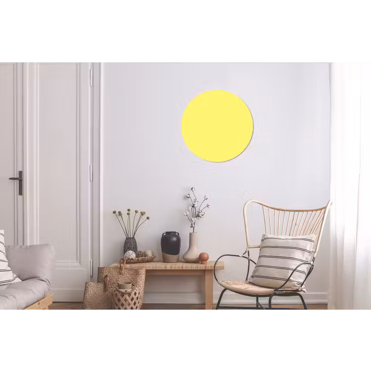 Buttery - Beige - Geel Wandcirkel aluminium klein 190 -woonkamer