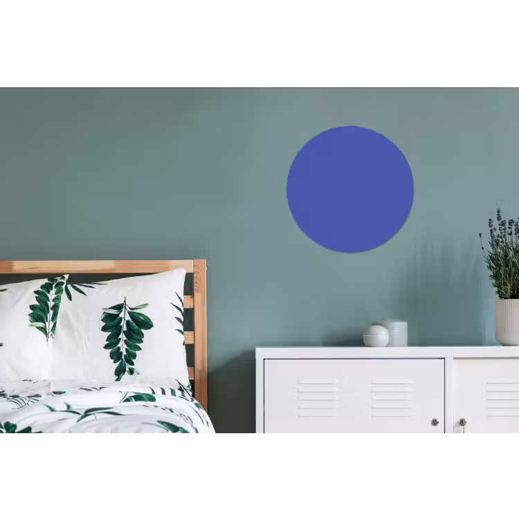 Chinese - Blue - Blauw Wandcirkel aluminium klein 190 -slaapkamer