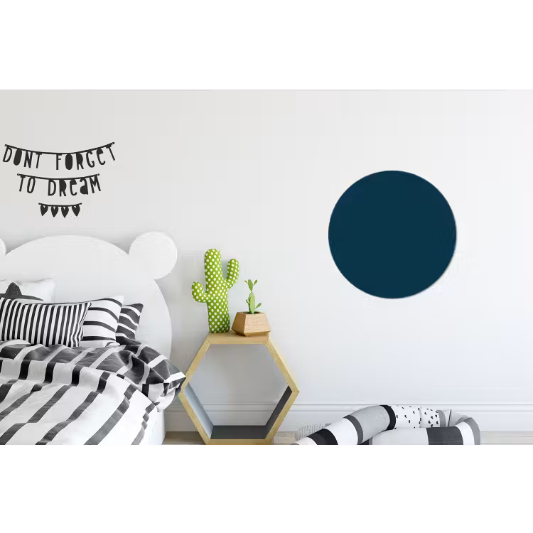 Dark - Indigo - Blauw Wandcirkel aluminium klein 190 -kinderkamer