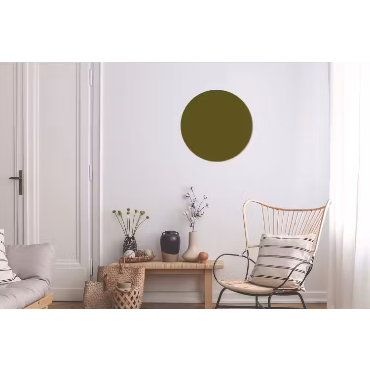 Dark - Olive - Groen Wandcirkel aluminium klein 190 -woonkamer