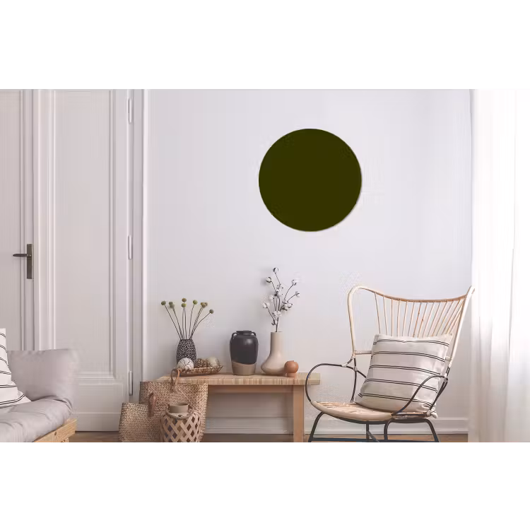 Dark - Olive - Groen Wandcirkel aluminium klein 190 -woonkamer