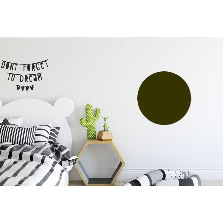 Dark - Olive - Groen Wandcirkel aluminium klein 190 -kinderkamer