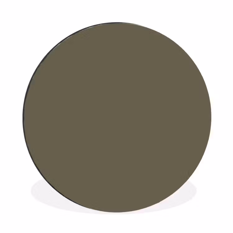 Deep - Khaki - Groen Wandcirkel aluminium klein 190 -3d