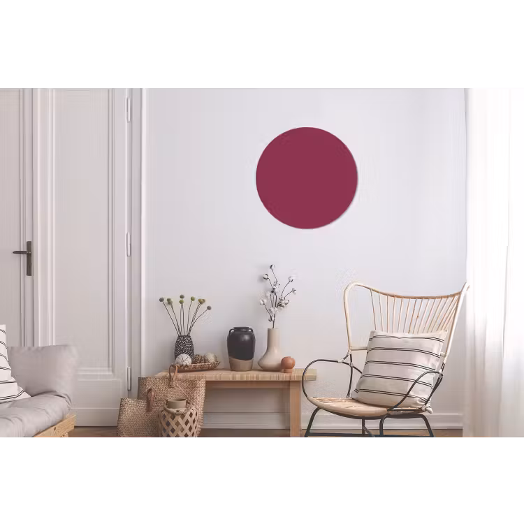 Deep - Rasberry - Rood Wandcirkel aluminium klein 190 -woonkamer