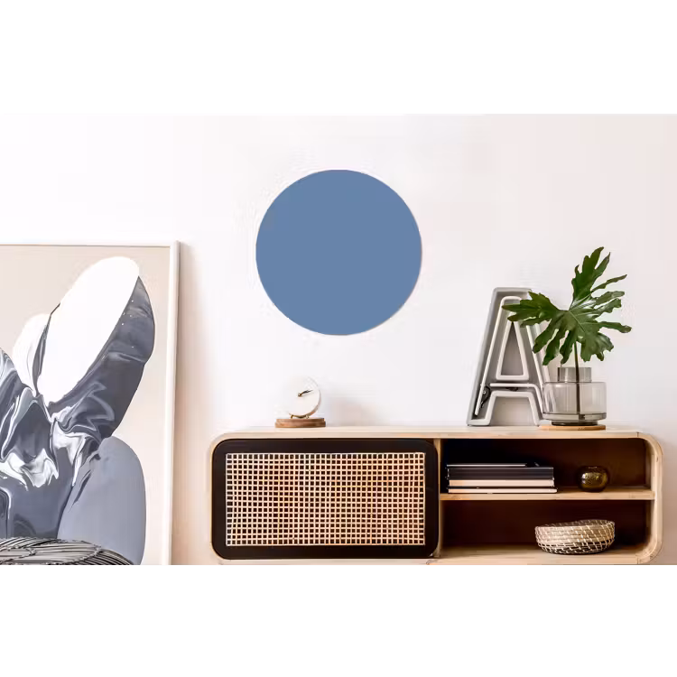 Denim - Breeze - Blauw Wandcirkel aluminium klein 190 -kantoor