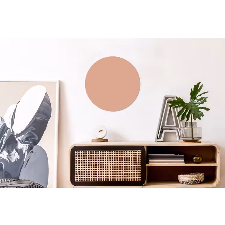 Dusty - Rose - Roze Wandcirkel aluminium klein 190 -kantoor