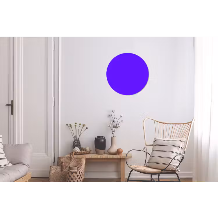Electric - Indigo - Paars Wandcirkel aluminium klein 190 -woonkamer
