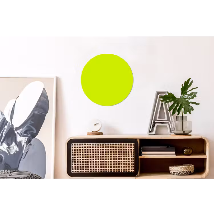 Electric - Lemon - Geel Wandcirkel aluminium klein 190 -kantoor