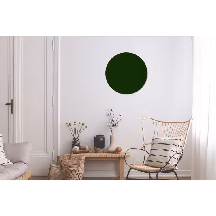 Forest - Green - Groen Wandcirkel aluminium klein 190 -woonkamer