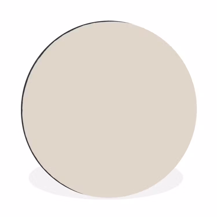 Fresh - Linen - Nude Wandcirkel aluminium klein 190 -3d