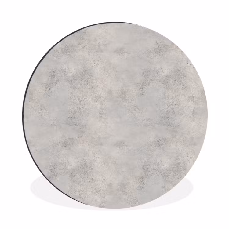 Grijs - Beton - Industrieel Wandcirkel aluminium klein 190 -3d
