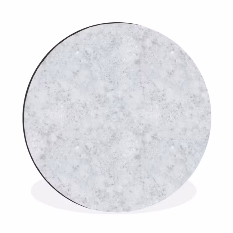 Grijs - Terrazzo-effect - Beton Wandcirkel aluminium klein 190 -3d