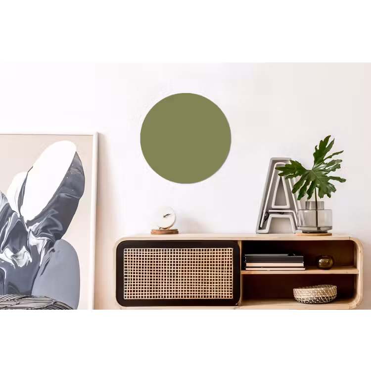Herbal - Matcha - Groen Wandcirkel aluminium klein 190 -kantoor