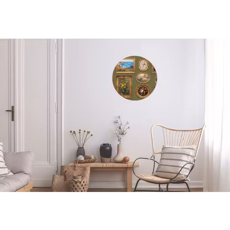 Hert - Bos - Natuur - Klassiek - Dieren Wandcirkel aluminium klein -woonkamer