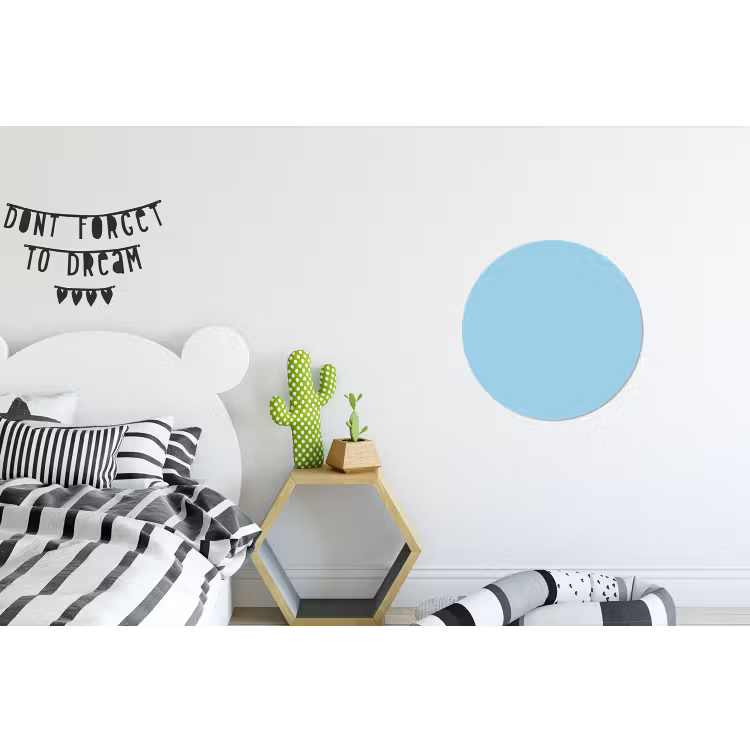 Ice - Blue - Blauw Wandcirkel aluminium klein 190 -kinderkamer