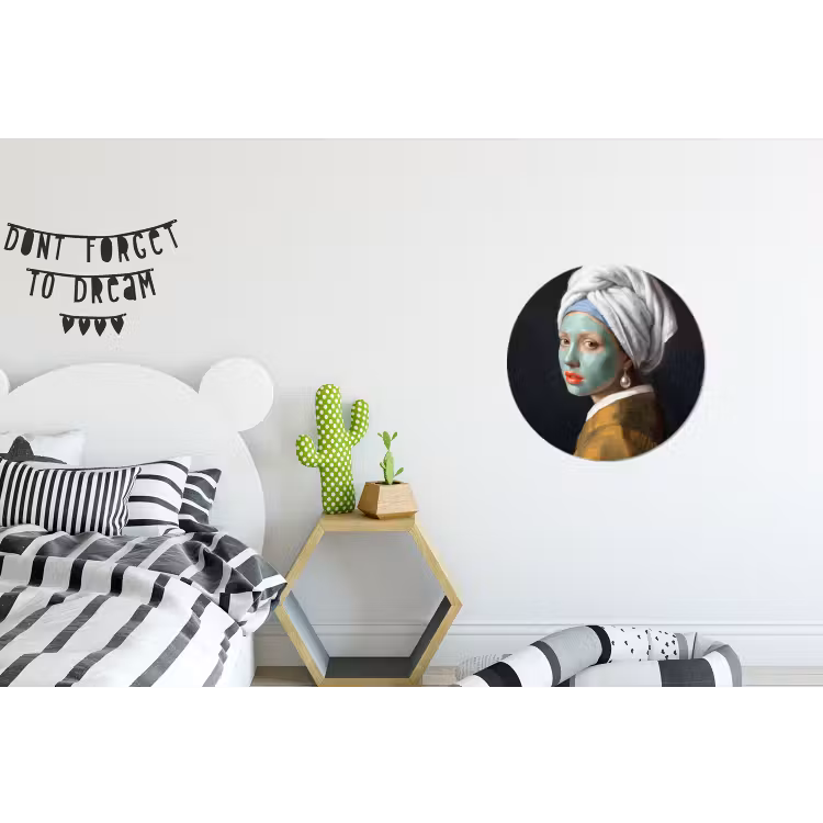 Iconisch - Modern - Kleurrijk Wandcirkel aluminium klein -kinderkamer