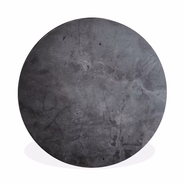Industrieel - Beton - Grijs - Leisteen Wandcirkel aluminium klein -3d