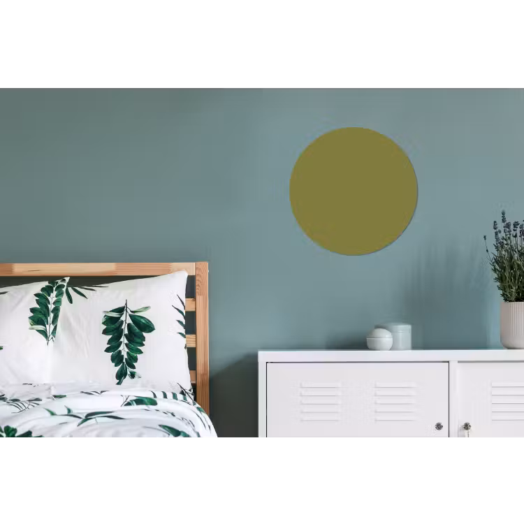 Juniper - Groen - Organisch Wandcirkel aluminium klein 190 -slaapkamer