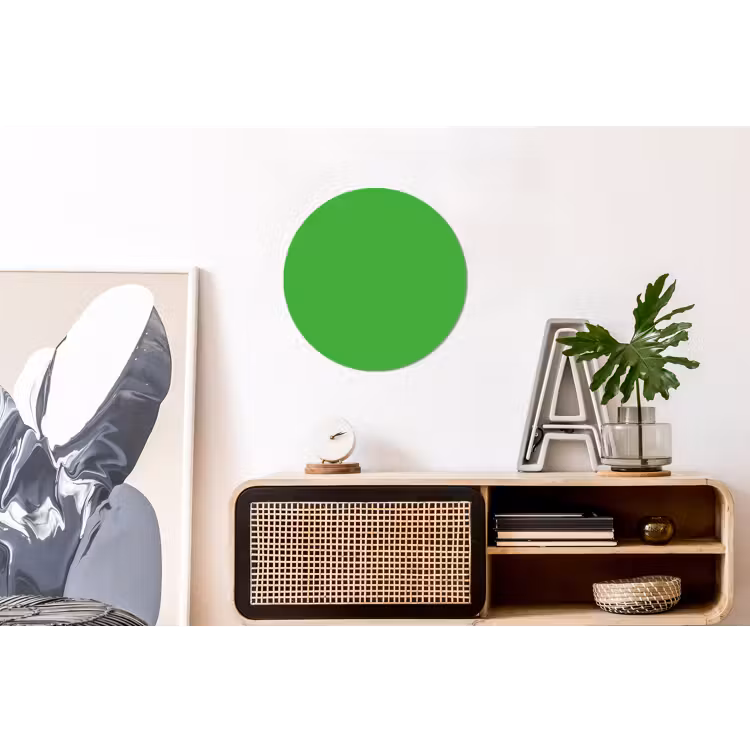 Kelly - Green - Groen Wandcirkel aluminium klein 190 -kantoor