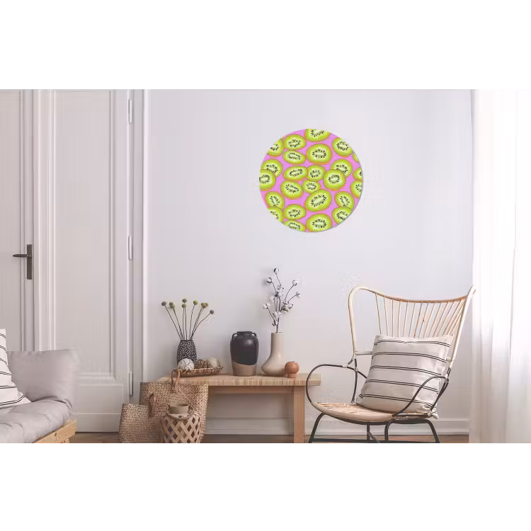 Kiwi - Speels - Groen Wandcirkel aluminium klein 190 -woonkamer