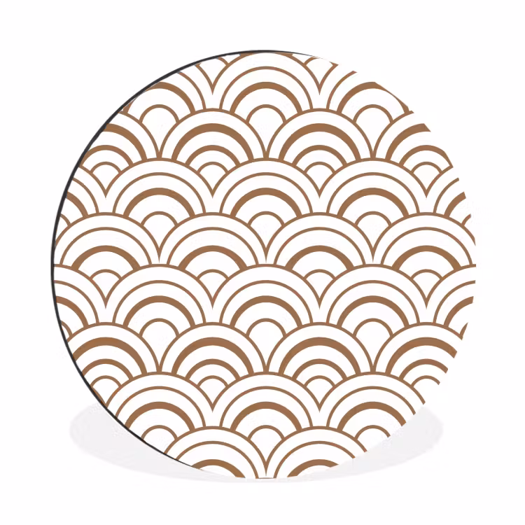 Klassiek - Motief - Terracotta Wandcirkel aluminium klein 190 -3d