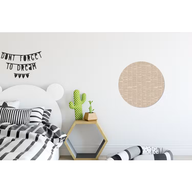Krant - Nieuws - Historisch - Vintage - Beige Wandcirkel aluminium klein -kinderkamer