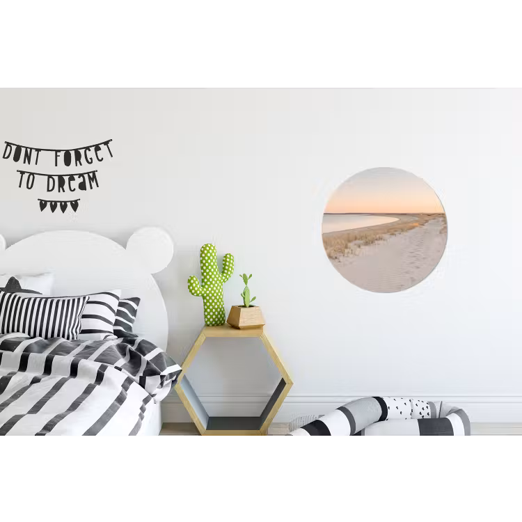 Kustlijn - Horizon - Hek Wandcirkel aluminium klein -kinderkamer
