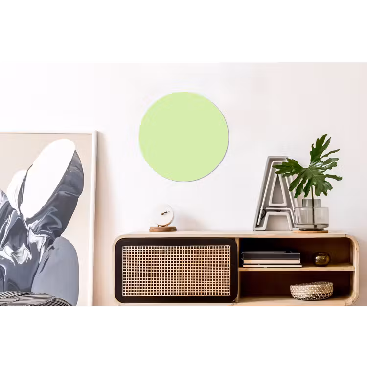 Light - Lime - Groen Wandcirkel aluminium klein 190 -kantoor