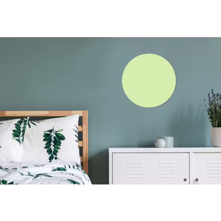 Light - Lime - Groen Wandcirkel aluminium klein 190 -slaapkamer
