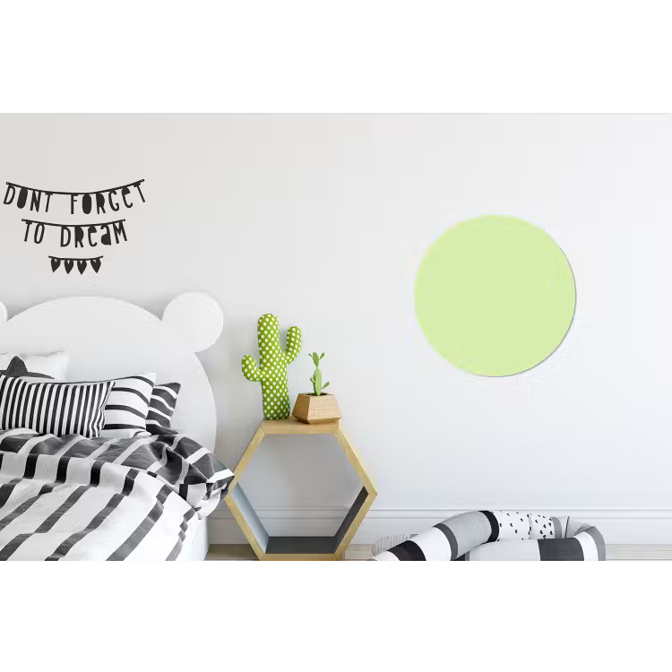 Light - Lime - Groen Wandcirkel aluminium klein 190 -kinderkamer