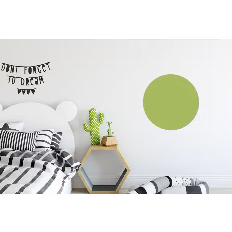 Lime - Glow - Groen Wandcirkel aluminium klein 190 -kinderkamer