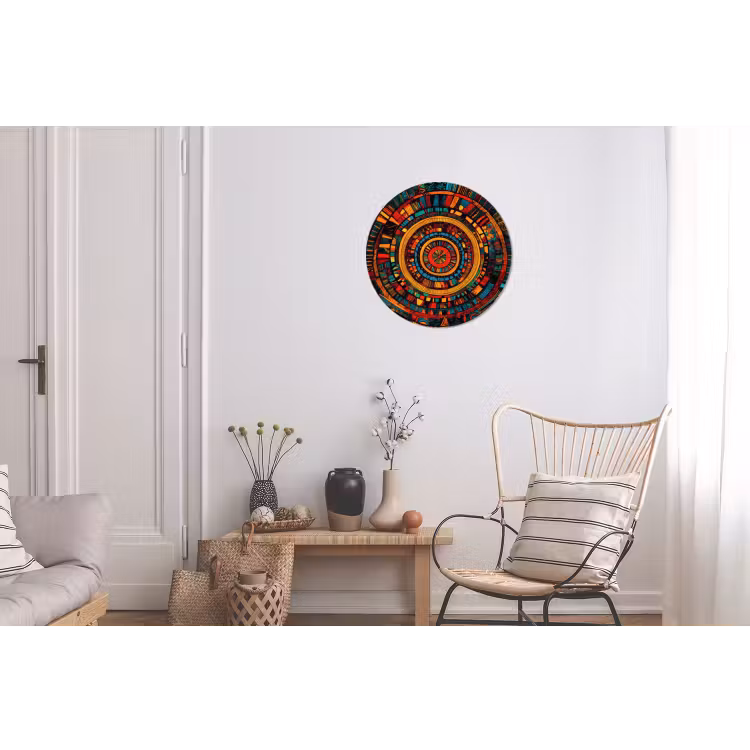 Mandala - Cirkels - Patronen Wandcirkel aluminium klein -woonkamer