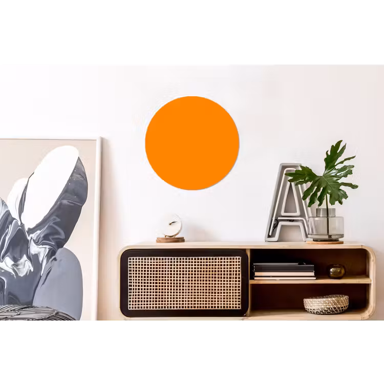 Marigold - Glow - Oranje Wandcirkel aluminium klein 190 -kantoor