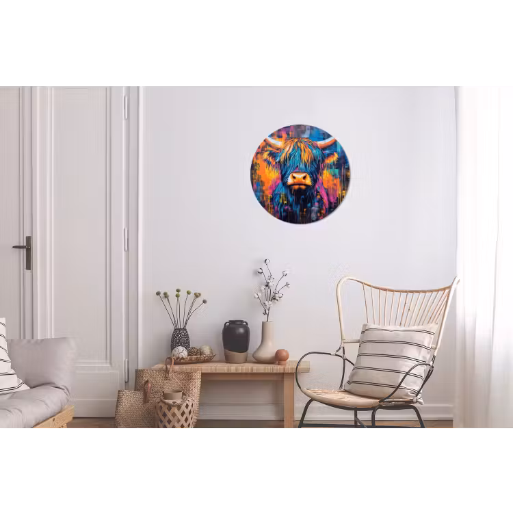 Marmer - Modern - Goud Wandcirkel aluminium klein -woonkamer