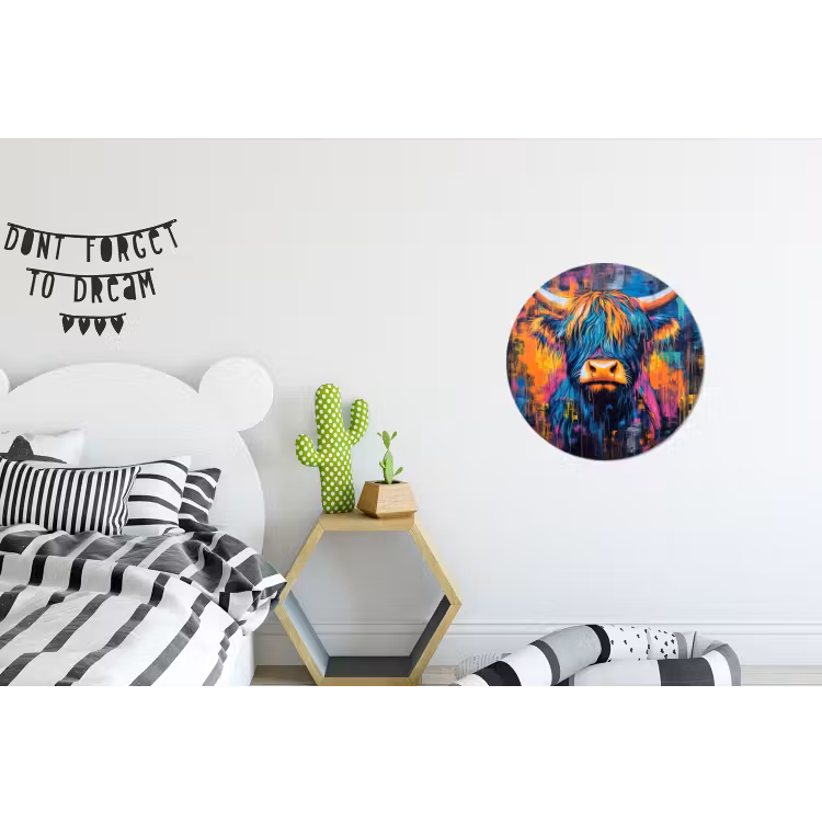 Marmer - Modern - Goud Wandcirkel aluminium klein -kinderkamer